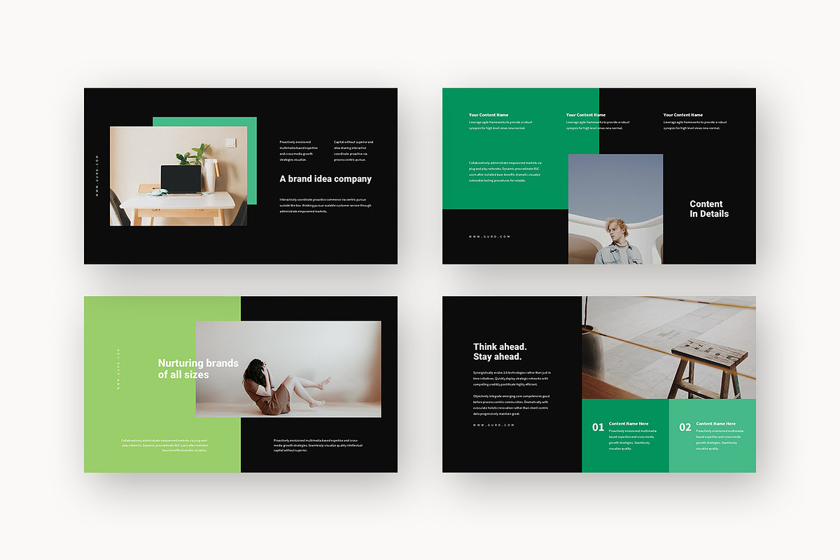 Guro : Green Business Powerpoint, a Presentation Template by Punkl Camp (Photo 13 of 16)