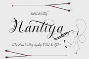 Nantiya, a Script Font by Deniz86 (Thumbnail 1 of 11)