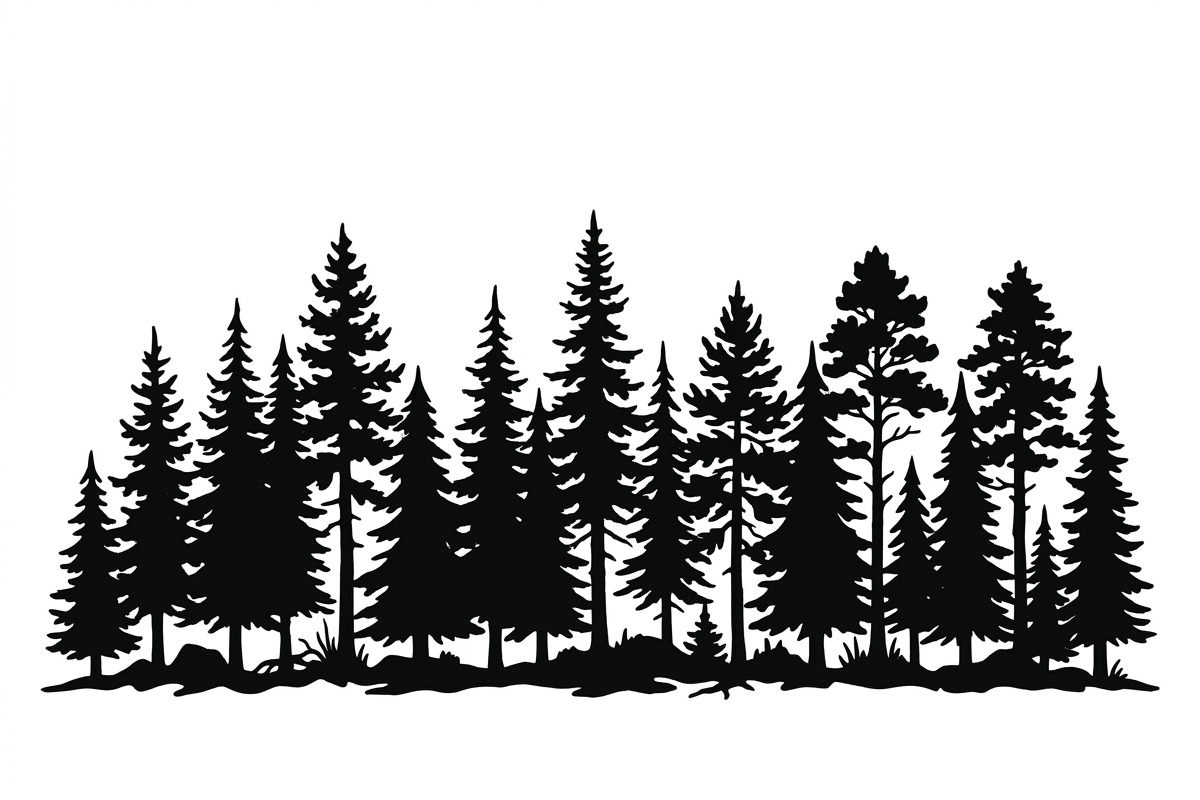 Majestic Pine Trees SVG, a Finance Illustration by Amazin_art (Photo 9 of 34)