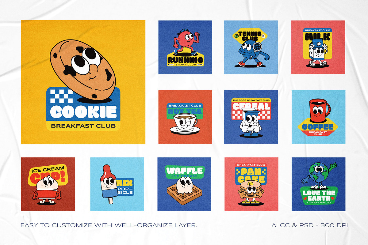 Illustration Logo Badges Bundle #4, a Branding & Logo Template by The Good Store (Photo 3 of 10)