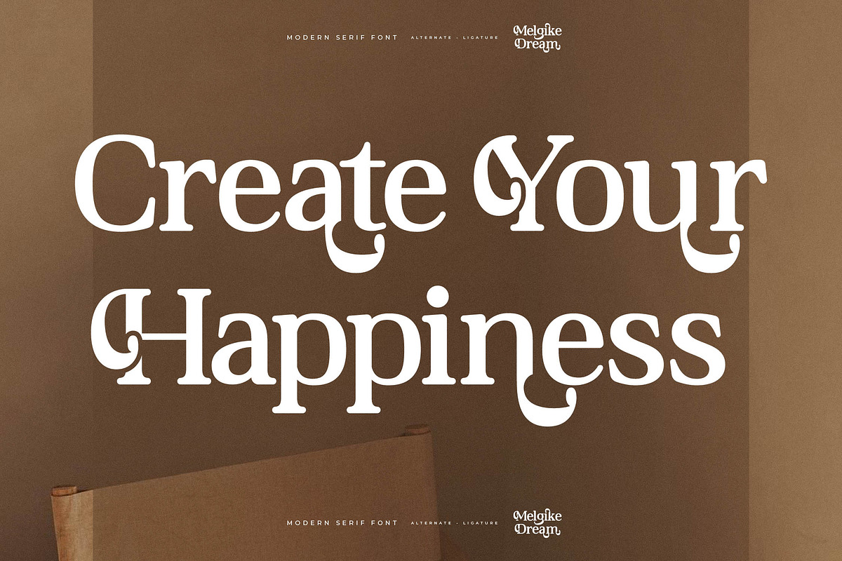 Melgike Dream Modern Serif Font, a Serif Font by Letterena Studios (Photo 5 of 15)