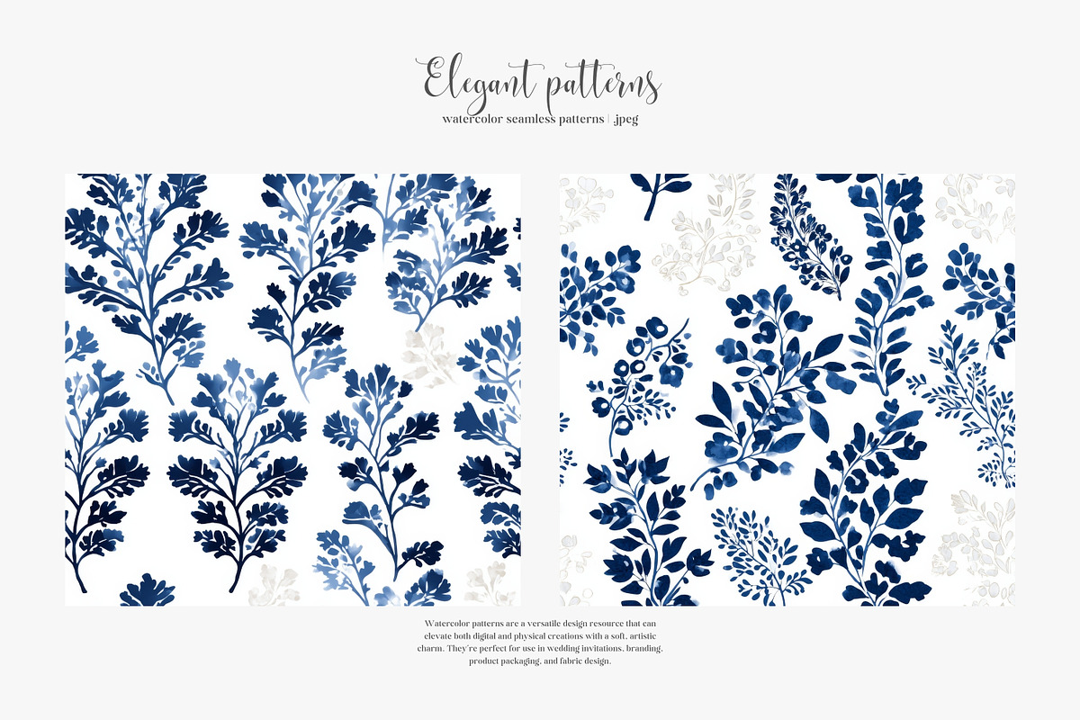 watercolor pattern damask textures, a Pattern Graphic by Patishop Art (Photo 8 of 9)