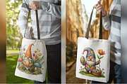 Whimsical Easter Gnome Clipart, a Seasonal Illustration by Design Station (Thumbnail 4 of 9)