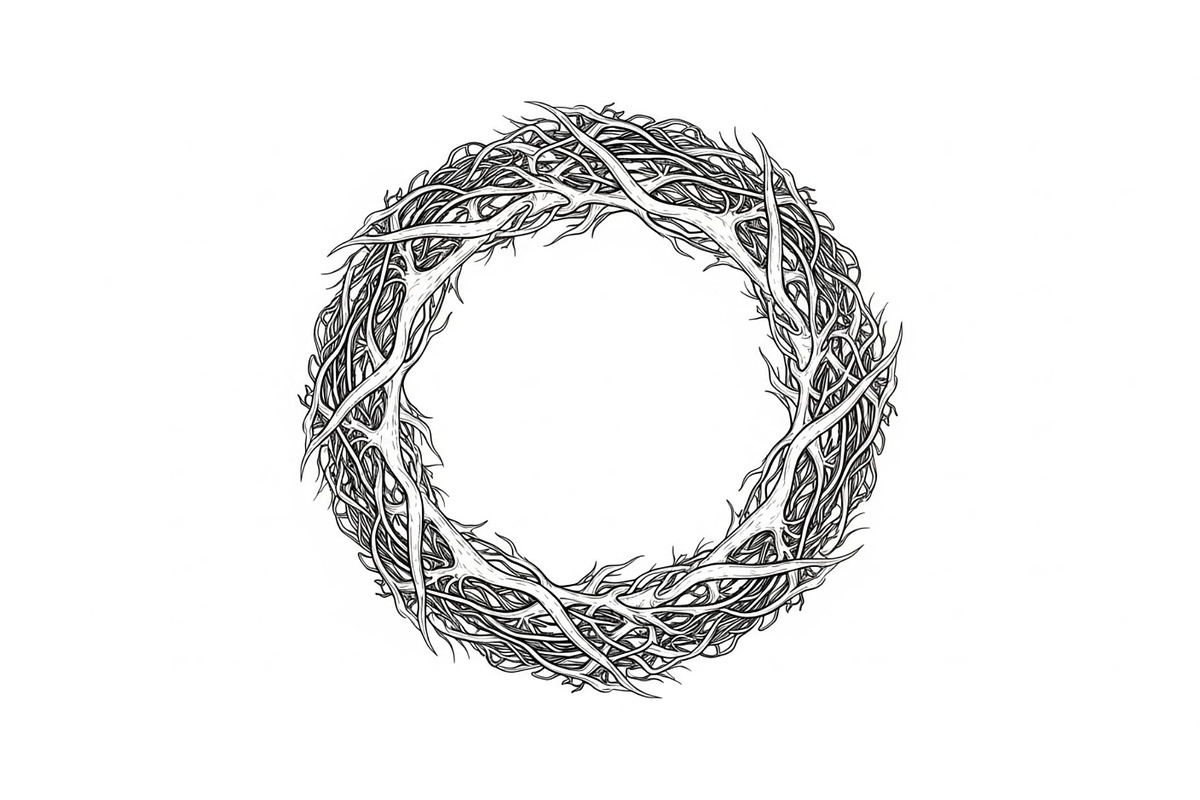 Hand Drawn Wreath Frame Bundle, an Illustration by yasushie (Photo 24 of 51)