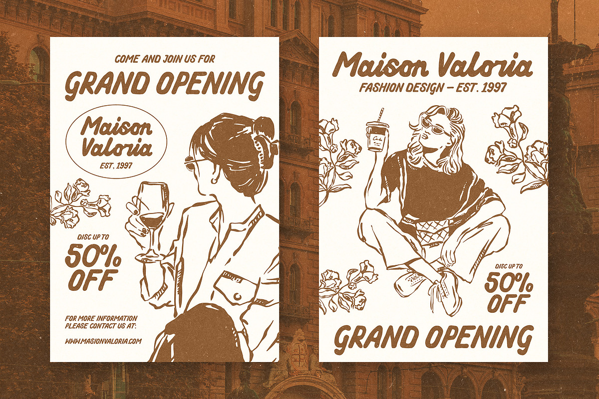 Vintage Rustborn – Retro Script Font, a Script Font by Youthlabs Studio (Photo 7 of 12)