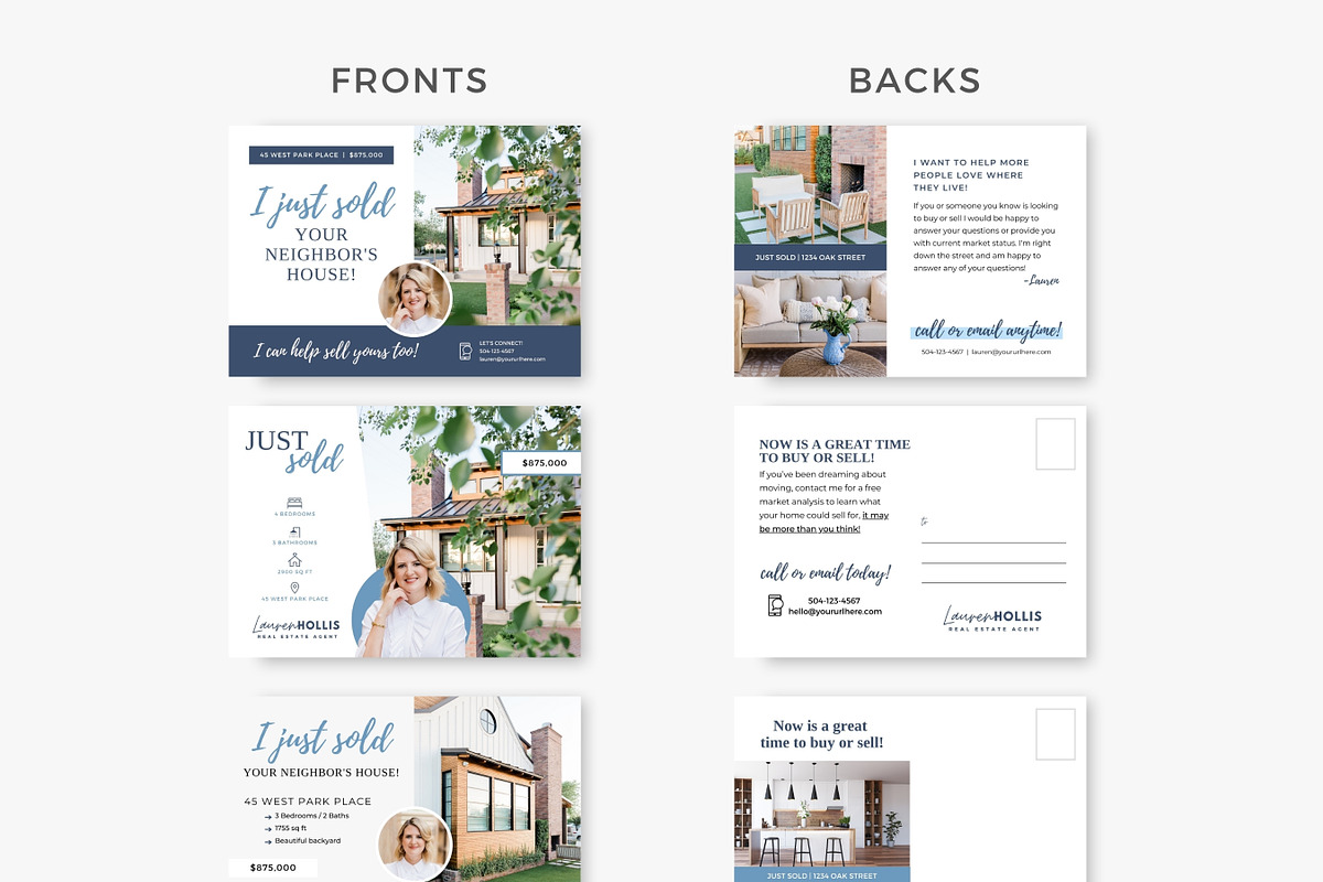 Just Sold Real Estate Postcard Canva, a Flyer Template by Ciera Design Templates (Photo 4 of 8)