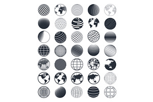 World globe icon. Abstract wireframe, a Technology Illustration by the8monkey