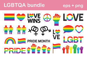 LGBTQ+ Clip Art Set