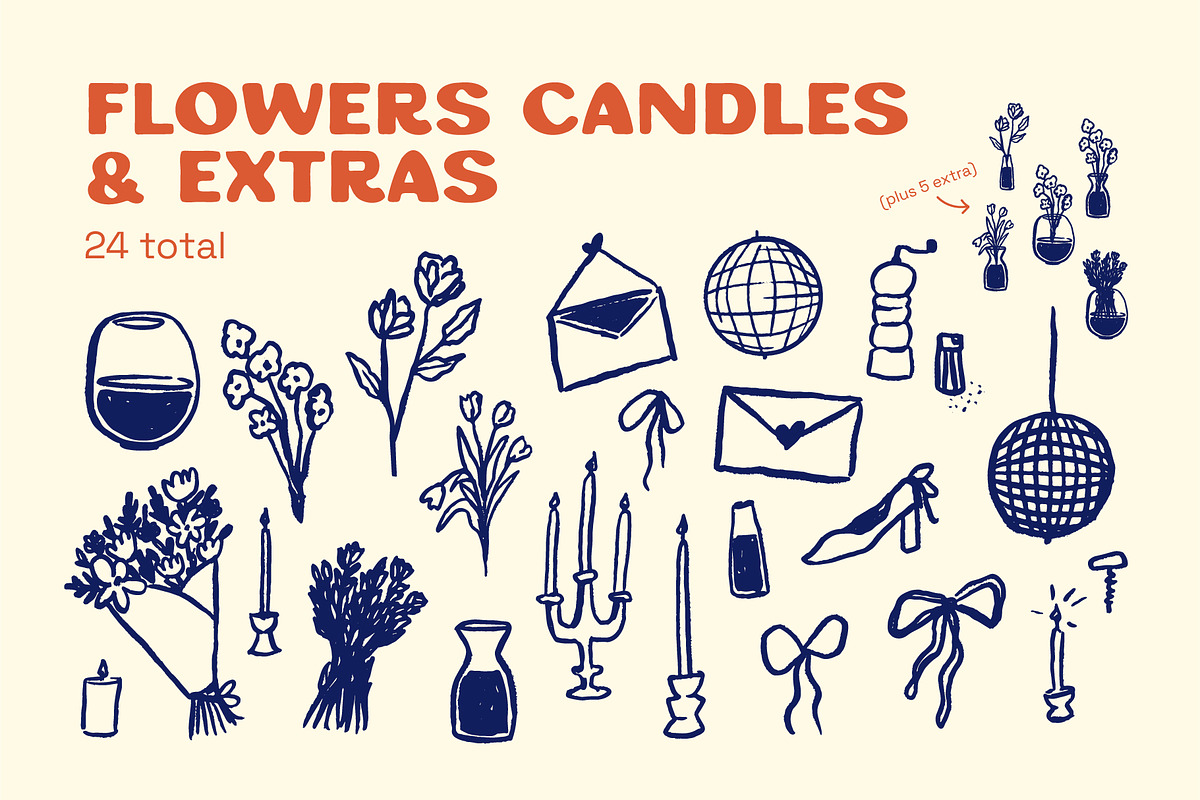 Dinner Party Illustrations, a Food Illustration by sophinka design (Photo 3 of 16)