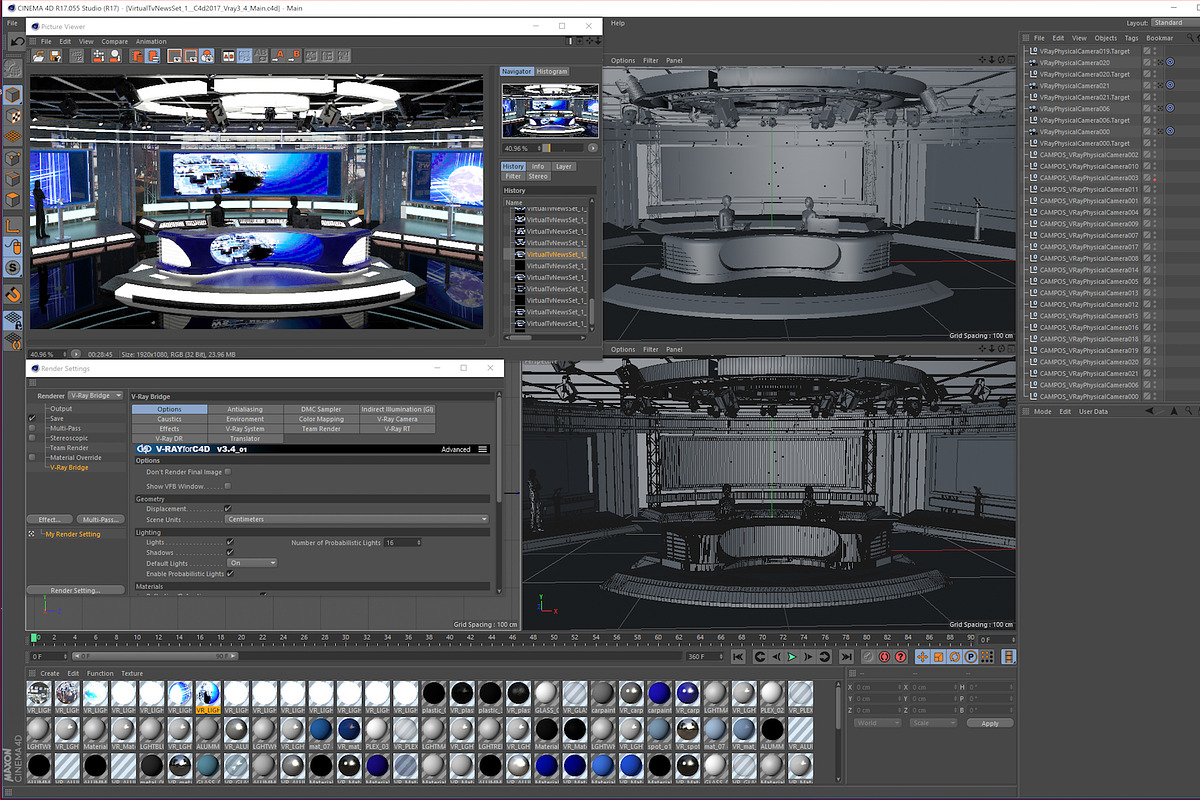 Virtual TV Studio News Set 1, an Architecture 3D Model by akerStudio (Photo 13 of 57)