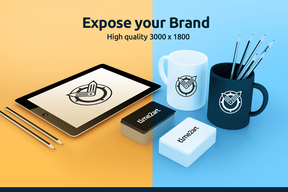 HQ Branding Material MockUp, an iPad Mockup by time2art (Photo 1 of 5)