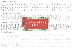 Botanical Bliss Design & Font Set