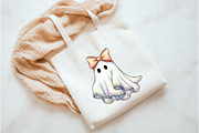 Cute Ghost PNG, Fall Halloween png, an Illustration by Watercolor design (Thumbnail 3 of 3)