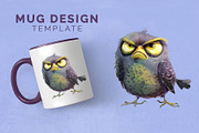Grumpy cute birds 07. TShirt Sticker, an Animal Illustration by KENO Mascots (Thumbnail 6 of 8)