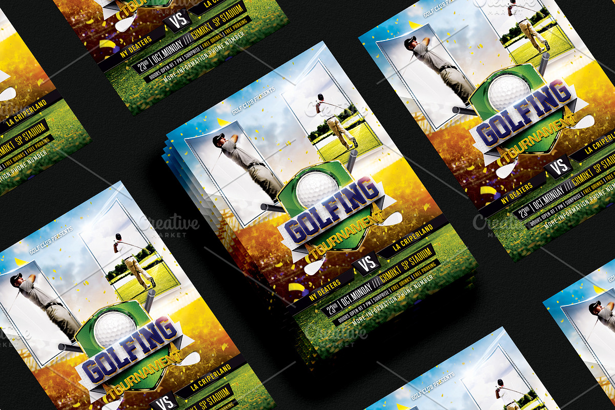 Golf Flyer Bundle, a Flyer Template by Basez Flyers (Photo 7 of 11)