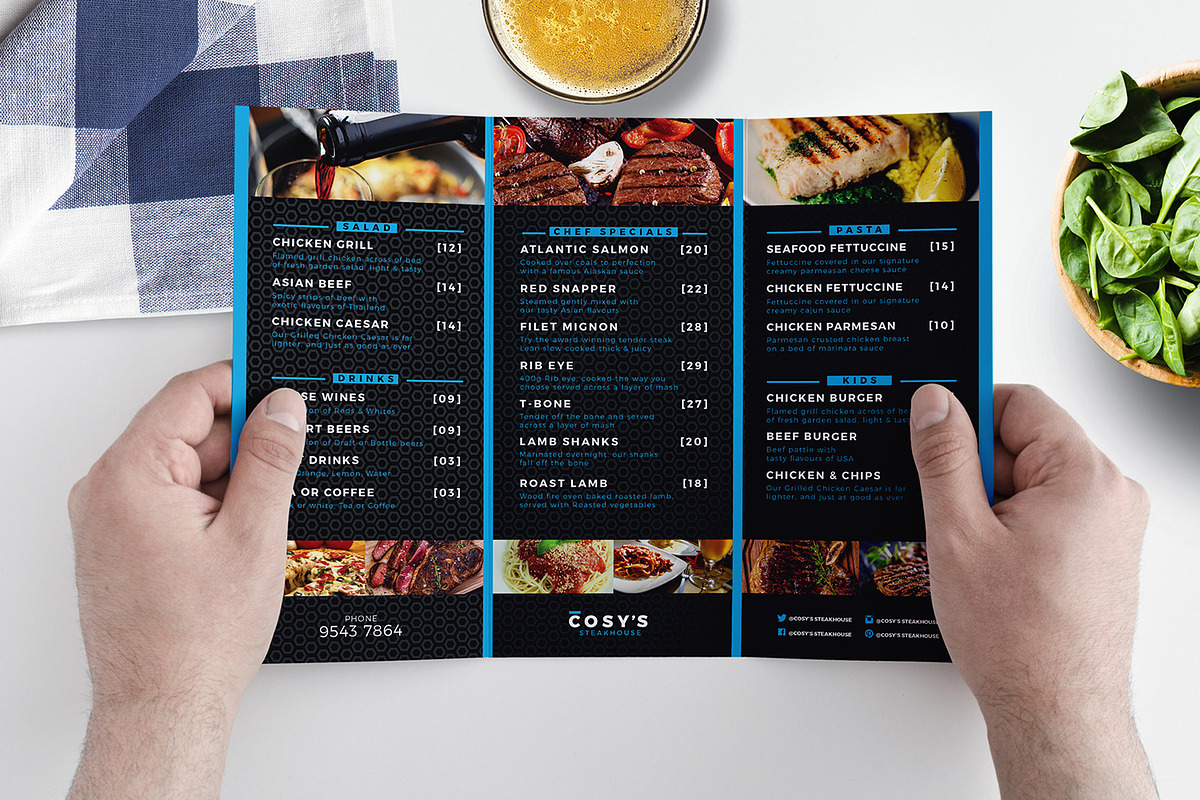 Restaurant Menu Templates Pack, a Brochure Template by BrandPacks (Photo 5 of 14)