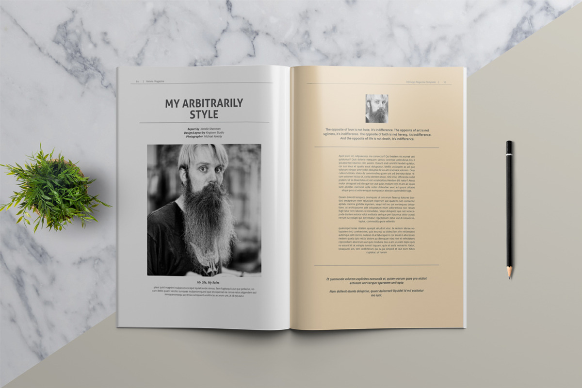KELENS - Clean Magazine Template, a Magazine Template by Indotitas (Photo 6 of 9)