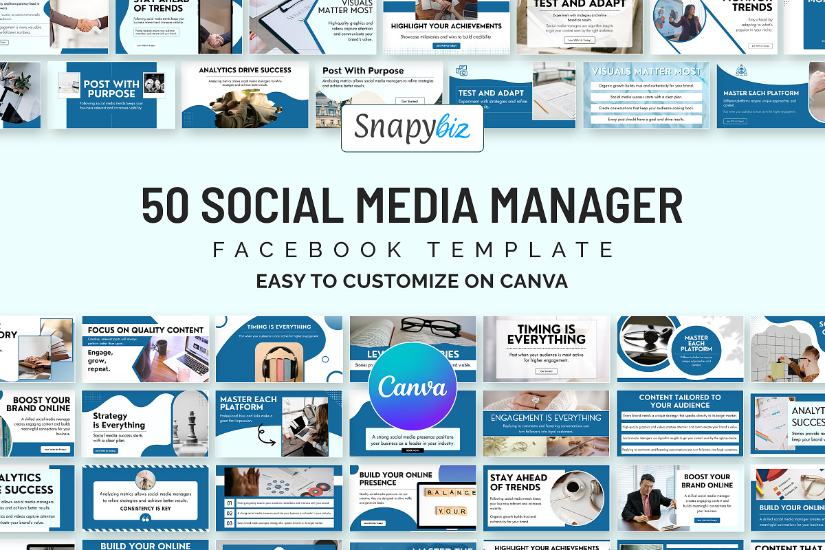 Social Media Manager Canva Template