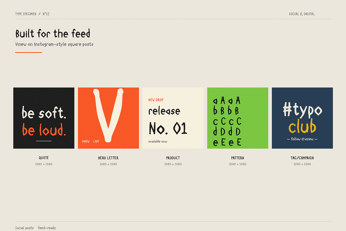 Vinew - Handwritten Display Typeface, a Handwritten Font by Lettra Studio (Photo 11 of 17)
