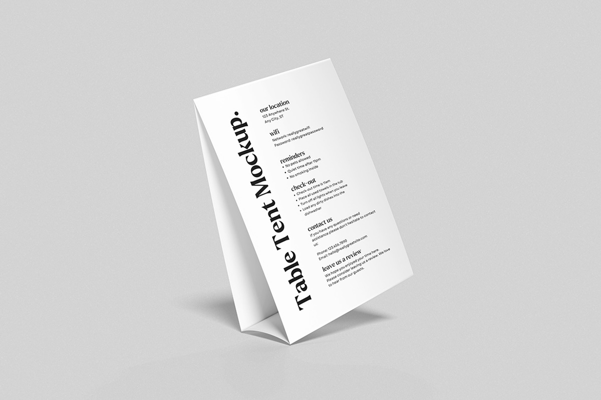 Tablet Tent Mockup, an Advertising Mockup by swsi-studio (Photo 4 of 5)