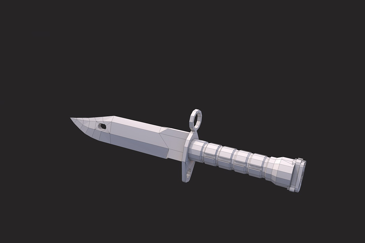 Low Poly M9 Bayonet, an Object 3D Model by CreativeeArt (Photo 8 of 8)