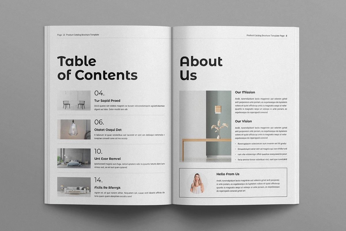 Product Catalog Brochure Template, a Brochure Template by E-Type (Photo 2 of 7)
