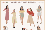 Women Abstract Summer, a Seasonal Illustration by Hanazumi (Thumbnail 2 of 9)