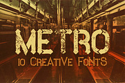 Metro - 10 Fonts Family, a Font by MIIM (Thumbnail 1 of 5)