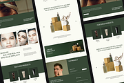Figma Men’s Skincare Landing Page, a Landing Page Template by Musara (Thumbnail 3 of 5)