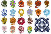 Groovy Flower Clipart, an Object Illustration by Forhadx5 (Thumbnail 7 of 11)
