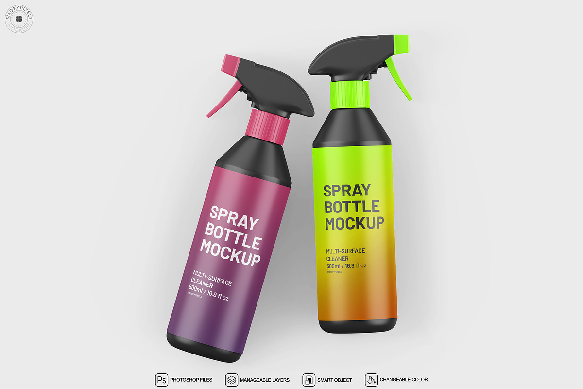 Spray Bottle Mockup, a Product Mockup by SmokyPixels (Photo 5 of 5)
