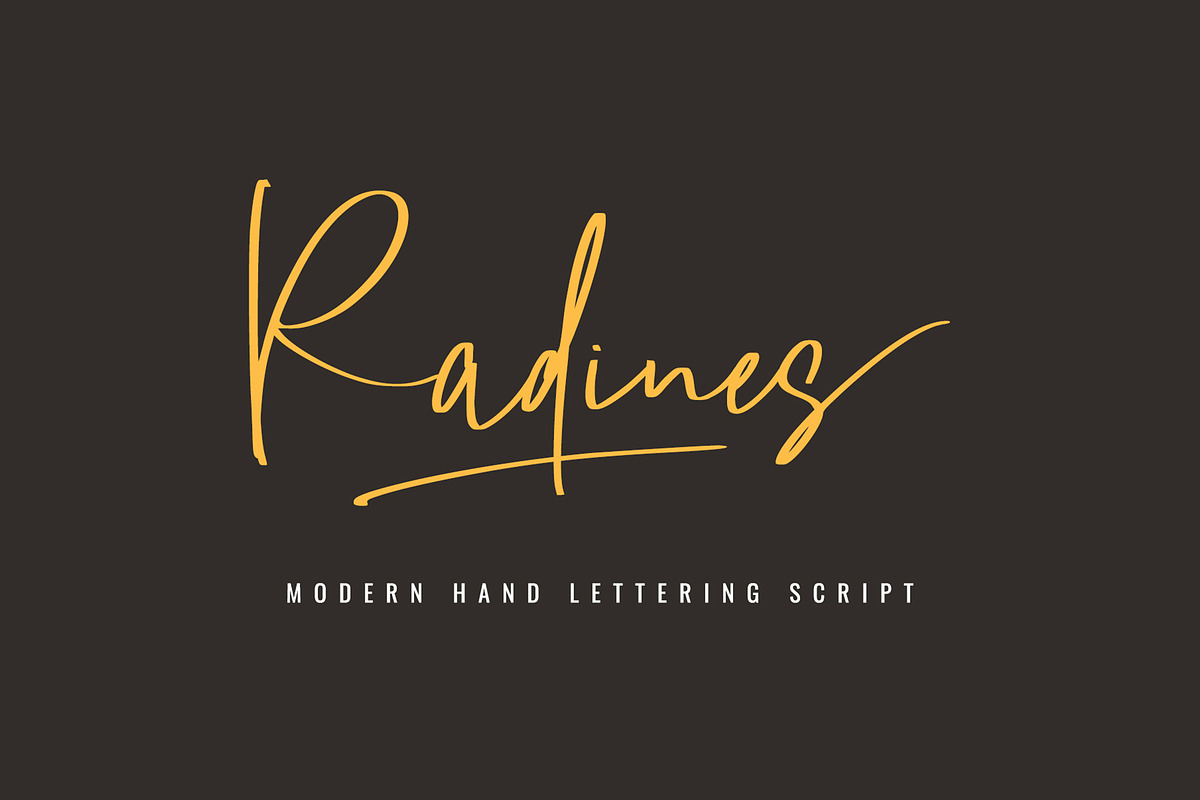Radines || Handlettered Script