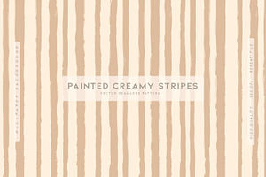 Painted Creamy Stripes, a Graphic by MalyskaStudio