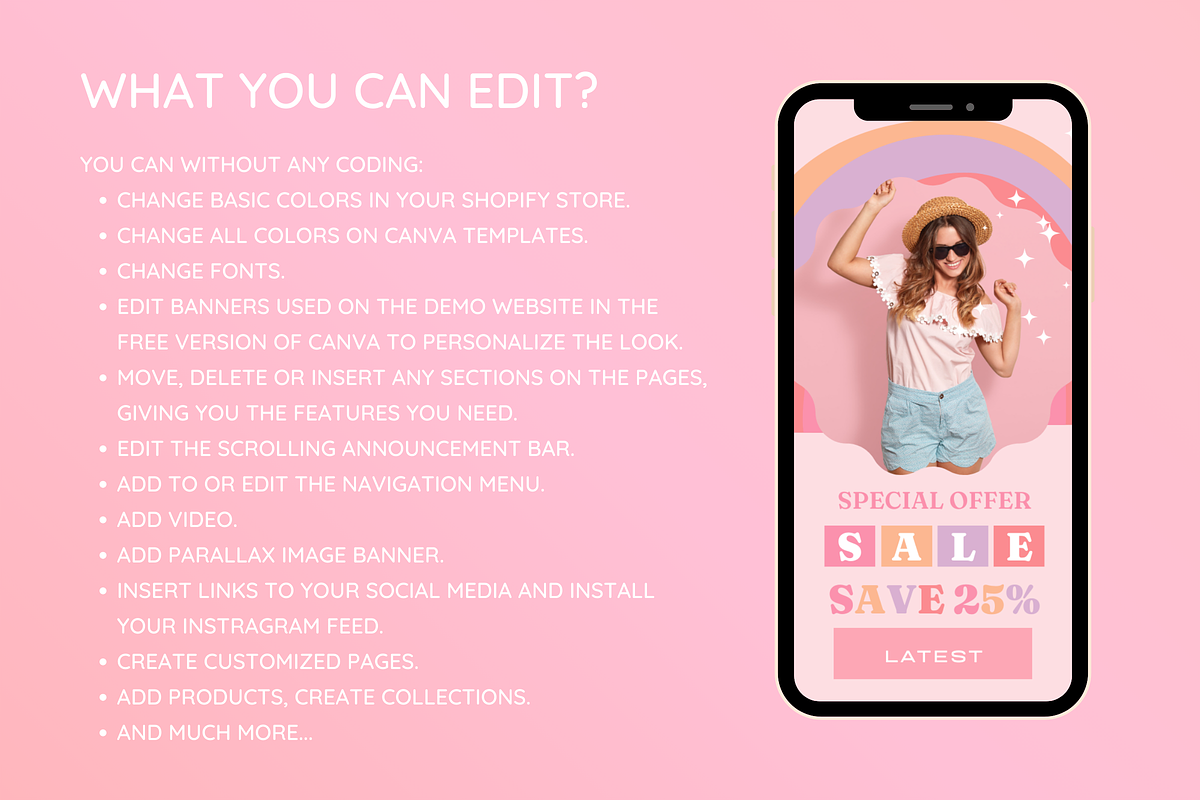 Pastel Shopify Theme, a Shopify Template by SunshineStudioBoutique (Photo 3 of 10)
