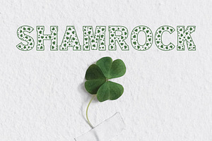 Clover Love St Patrick's Day Font