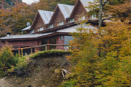 Hotel at top of forest hill, tierra del fuego, argentina, a Nature Photo by DanFLCreativo