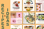 50 Food Instagram Canva Template, a Social Media Template by Kindelight (Thumbnail 4 of 4)