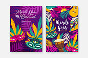 Mardi Gras backgrounds bundle, a Decorative Illustration by Good Studio (Thumbnail 6 of 11)