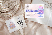 Cake Business Thank You Card, a Design Template by Snapybiz (Thumbnail 6 of 9)