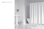 Bathroom Bath Curtain Mockup 5, a Household Mockup by creatsy2 (Thumbnail 2 of 4)