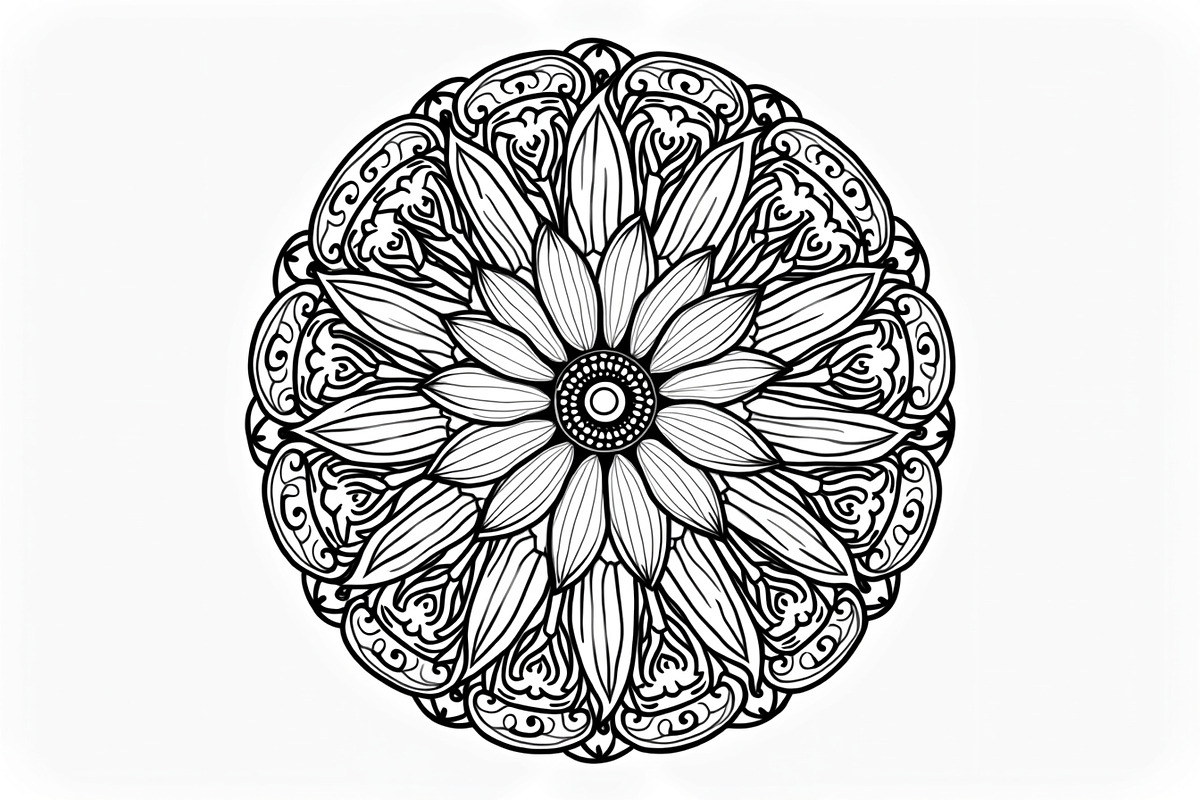 Elegant Hand-Drawn Mandala Designs B, an Object Graphic by BIPLOB EXPERT (Photo 7 of 14)