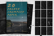 20 Folded Crumpled Paper Overlay, a Texture Graphic by smishura (Thumbnail 1 of 5)