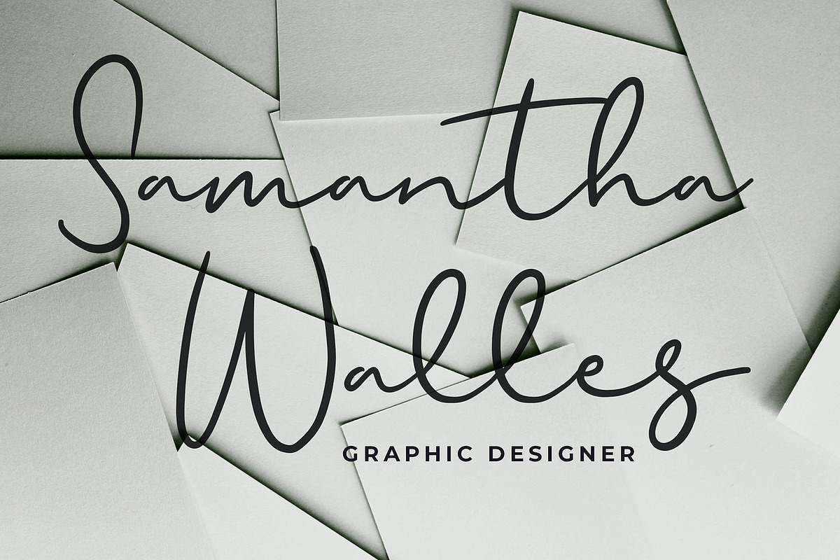 Rosaline Signature Script Font preview 5