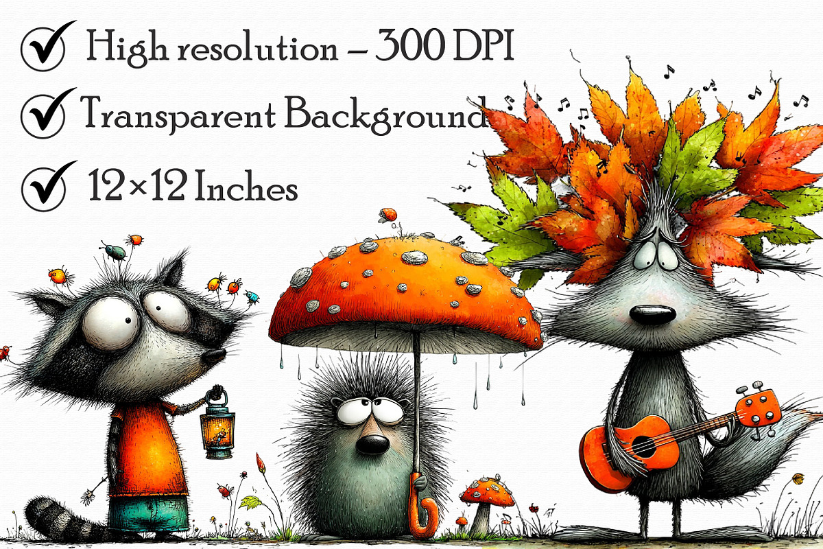 Whimsical Forest Animal Clipart, an Illustration by Libby Wishes (Photo 6 of 7)