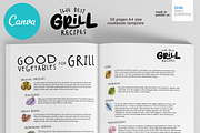 Grill Recipes Cookbook Template, a Magazine Template by DeLaGranSiete (Thumbnail 5 of 11)