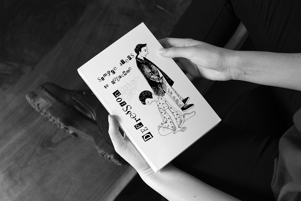 People in depression, a Healthcare Illustration by handsketched (Photo 2 of 8)