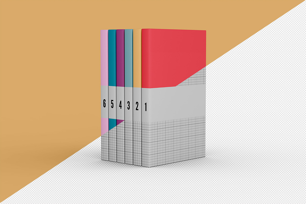 Books Set Mockup - 10 views, a Books & Magazine Mockup by Illusiongraphic (Photo 14 of 21)