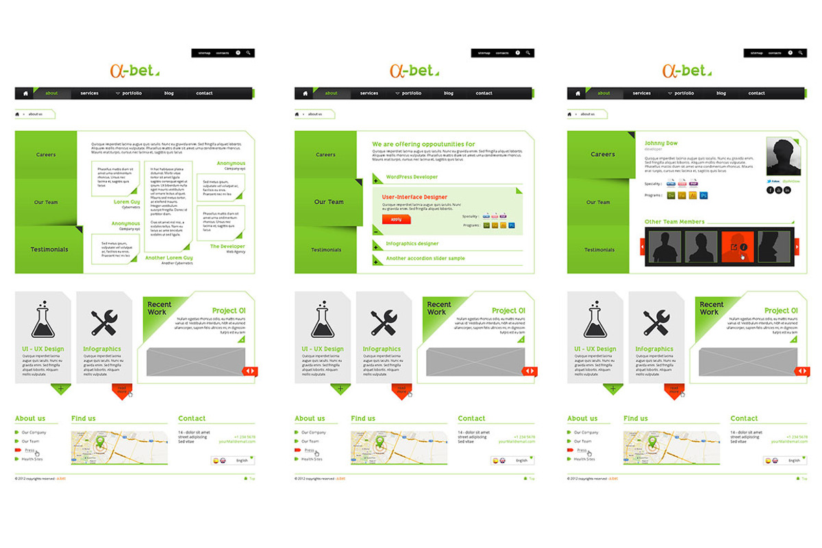 Alphabet - a multipurpose PSD theme, a Websites & App Template by kampkode (Photo 3 of 4)