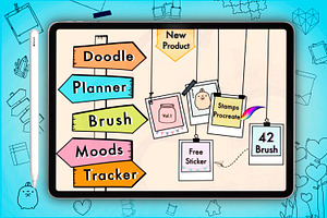 Planner Digital Templates Mockup