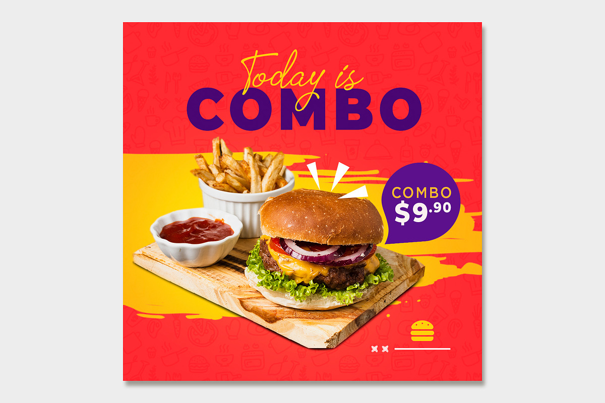 Social Media Fast Foods Template, a Social Media Template by rogeriomarcos (Photo 3 of 11)